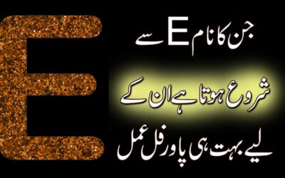 E Name Walon Ki Shaksiat
